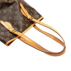 ルイ ヴィトン モノグラム プチ バケットPM ハンドバッグ ワンショルダーバッグ M42238 ブラウン PVC レザー レディース LOUIS VUITTON 【中古】