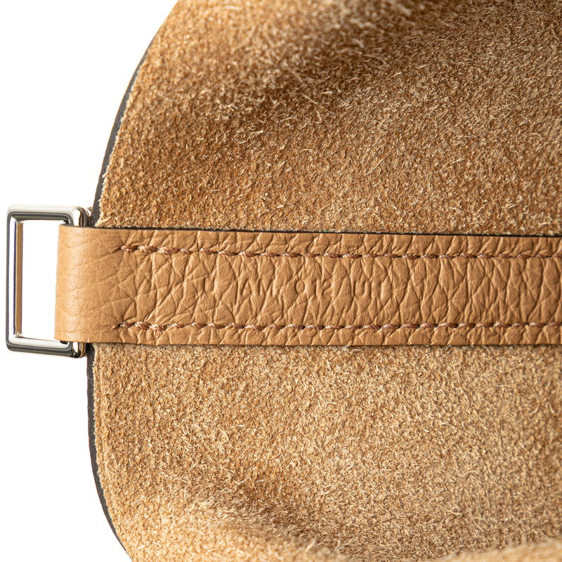 エルメス ピコタンロックPM ハンドバッグ ビスキュイ ベージュ系 シルバー金具 トリヨンクレマンス レディース HERMES 【中古】