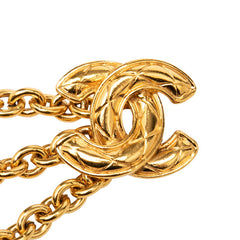 シャネル マトラッセ ココマーク チェーン ベルト ゴールド メッキ レディース CHANEL 【中古】