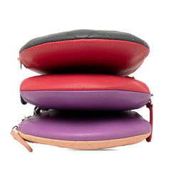 シャネル マトラッセ ココマーク チェーン ショルダーバッグ グレー ピンク パープル ラムスキン レディース CHANEL 【中古】