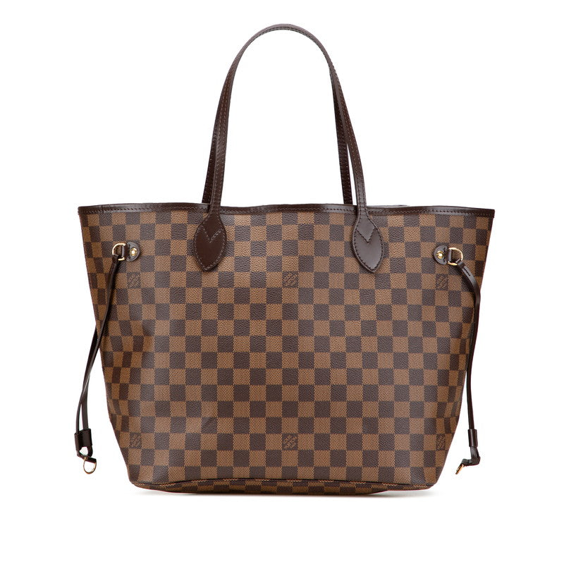 ルイ ヴィトン ダミエ ネヴァーフルMM ショルダーバッグ トートバッグ Ｎ51105 ブラウン PVC レザー レディース LOUIS VUITTON 【中古】