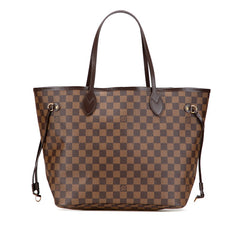 ルイ ヴィトン ダミエ ネヴァーフルMM ショルダーバッグ トートバッグ Ｎ51105 ブラウン PVC レザー レディース LOUIS VUITTON 【中古】