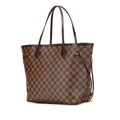 ルイ ヴィトン ダミエ ネヴァーフルMM ショルダーバッグ トートバッグ Ｎ51105 ブラウン PVC レザー レディース LOUIS VUITTON 【中古】