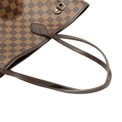 ルイ ヴィトン ダミエ ネヴァーフルMM ショルダーバッグ トートバッグ Ｎ51105 ブラウン PVC レザー レディース LOUIS VUITTON 【中古】