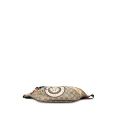 グッチ GGスプリーム クーリエ シェリーライン ウエストポーチ ボディバック 529711 ベージュ ブラウン PVC レザー メンズ GUCCI 【中古】