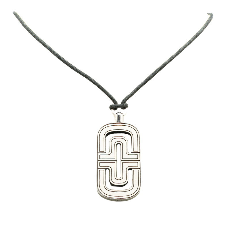 ブルガリ パレンテシ ネックレス シルバー ブラック ホワイト SV925 シルバー レディース BVLGARI 【中古】