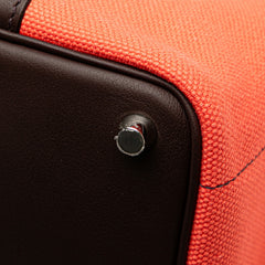 エルメス ピコタンロック カーゴPM ハンドバッグ ローズテキサス ルージュセリエ スイフト トワルゴエラン レディース HERMES 【中古】