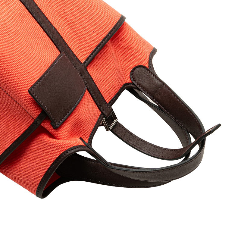 エルメス ピコタンロック カーゴPM ハンドバッグ ローズテキサス ルージュセリエ スイフト トワルゴエラン レディース HERMES 【中古】