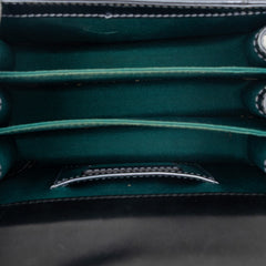ブルガリ セルペンティ フォーエバー ハンドバッグ トップハンドル チェーンショルダーバッグ 2WAY シルバー パテントレザー レディース BVLGARI 【中古】