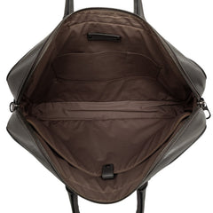 ボッテガヴェネタ イントレチャート ビジネスバッグ ブリーフケース ショルダーバッグ 2WAY グレー レザー メンズ BOTTEGAVENETA 【中古】
