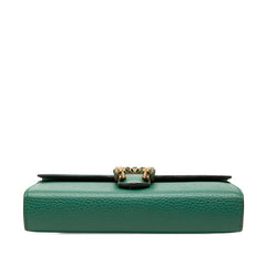 グッチ ディオニュソス チェーンウォレット ショルダーバッグ 401231 グリーン PVC レザー レディース GUCCI 中古