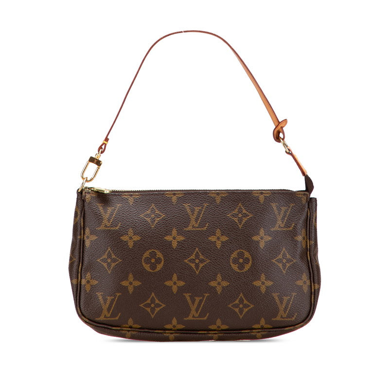 ルイ ヴィトン モノグラム ポシェット アクセソワール ショルダーバッグ M51980 ブラウン PVC レザー レディース LOUIS VUITTON 【中古】