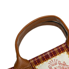 グッチ チルドレンズ ハンドバッグ トートバッグ 628159 ブラウン ボルドー系 キャンバス レザー レディース GUCCI 【中古】
