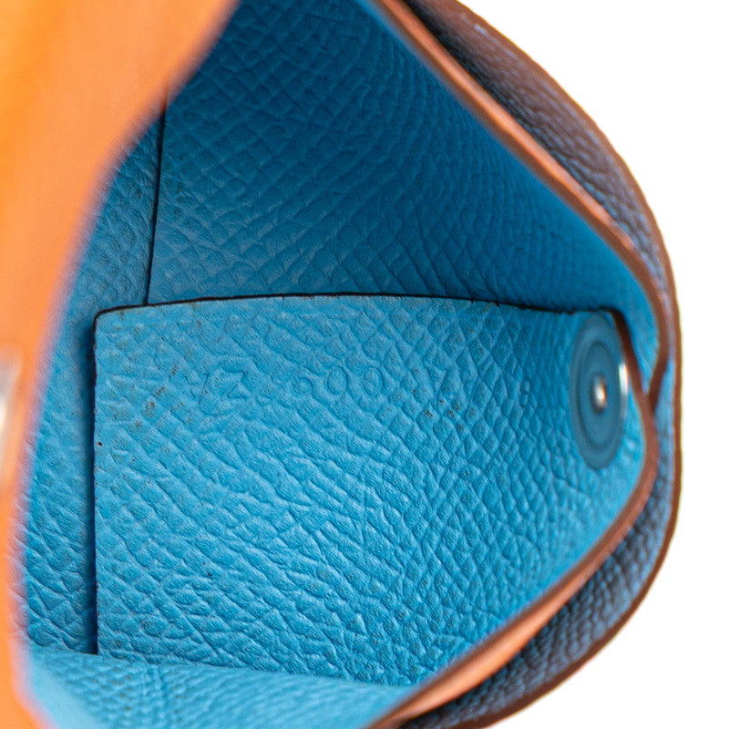 エルメス バスティア コインケース オレンジ ヴォーエプソン レディース HERMES 【中古】