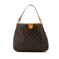ルイ ヴィトン モノグラム ディライトフルPM ワンショルダーバッグ M40352 ブラウン PVC レザー レディース LOUIS VUITTON 【中古】