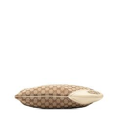 グッチ GGキャンバス ワンショルダーバッグ 169947 ベージュ アイボリー キャンバス レザー レディース GUCCI 【中古】