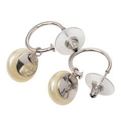 シャネル ココマーク ピアス シルバー メタル フェイクパール レディース CHANEL 【中古】