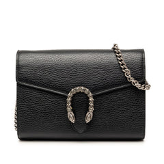 グッチ ディオニュソス チェーンウォレット ショルダーバッグ 401231 ブラック レザー レディース GUCCI 【中古】
