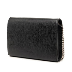 グッチ ディオニュソス チェーンウォレット ショルダーバッグ 401231 ブラック レザー レディース GUCCI 【中古】