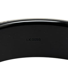 ルイ ヴィトン モノグラム ブラスレ アンクルージョンGM バングル M66254 ブラック ゴールド スワロフスキー レジン レディース LOUIS VUITTON 【中古】