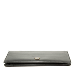 シャネル ココマーク 長財布 ロングウォレット ブラック レザー レディース CHANEL 中古
