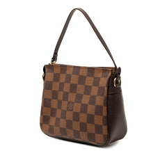 ルイ ヴィトン ダミエ トゥルース メイクアップ アクセサリーポーチ ハンドバッグ N51982 ブラウン PVC レザー レディース LOUIS VUITTON 【中古】