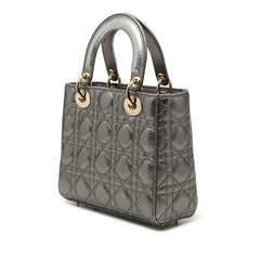 ディオール カナージュ レディディオール ハンドバッグ ショルダーバッグ 2WAY シルバー ゴールド レザー レディース Dior 【中古】