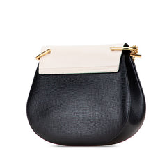 クロエ ドリュー 斜め掛け チェーン ショルダーバッグ ブラック ベージュ レザー レディース Chloe 【中古】