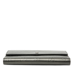 ルイ ヴィトン モノグラム マット ポルトトレゾール インターナショナル 長財布 M65102 ブラック PVC レディース LOUIS VUITTON 【中古】