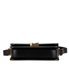 サンローラン ソルフェリーノ スモール サッチェル 斜め掛け ショルダーバッグ 634306 ブラック レザー レディース SAINT LAURENT 【中古】