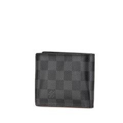ルイ ヴィトン ダミエ グラフィット ポルトフォイユ マルコNM 二つ折り財布 N63336 ブラック PVC メンズ LOUIS VUITTON 【中古】