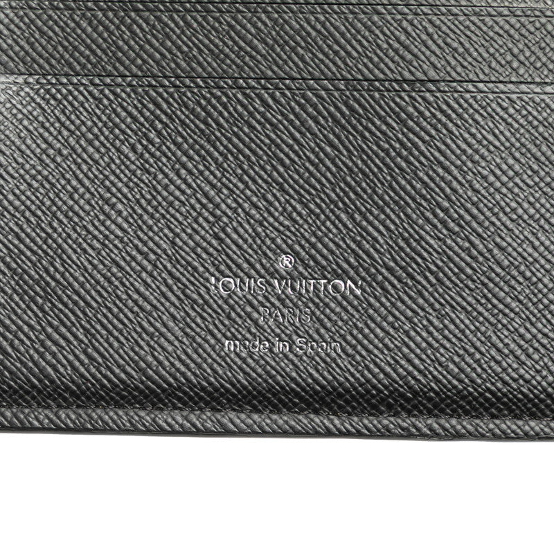 ルイ ヴィトン ダミエ グラフィット ポルトフォイユ マルコNM 二つ折り財布 N63336 ブラック PVC メンズ LOUIS VUITTON 【中古】