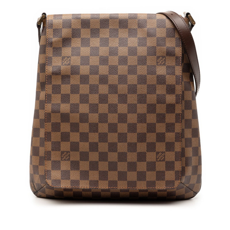 ルイ ヴィトン ダミエ ミュゼット 斜め掛け ショルダーバッグ N51302 ブラウン PVC レザー レディース LOUIS VUITTON 【中古】