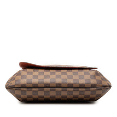 ルイ ヴィトン ダミエ ミュゼット 斜め掛け ショルダーバッグ N51302 ブラウン PVC レザー レディース LOUIS VUITTON 【中古】