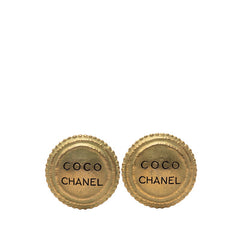 シャネル COCO ロゴ イヤリング ゴールド メッキ レディース CHANEL 【中古】
