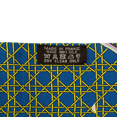 エルメス ツイリー LES VOITURES A TRANSFORMATION 折畳式幌の馬車 スカーフ マルチカラー ブルー シルク レディース HERMES 【中古】