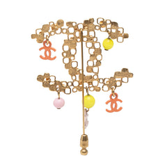 シャネル ココマーク ブローチ マルチカラー メッキ レディース CHANEL 【中古】
