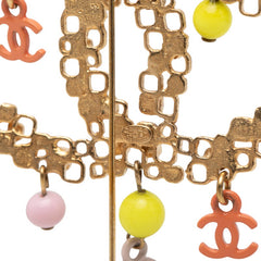 シャネル ココマーク ブローチ マルチカラー メッキ レディース CHANEL 【中古】