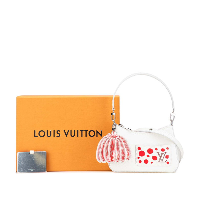 ルイ ヴィトン × 草間彌生 LV×YK エピ マレリーニ ハンドバッグ ショルダーバッグ 2WAY M21759 ブロン ホワイト レッド レザー レディース LOUIS VUITTON 【中古】