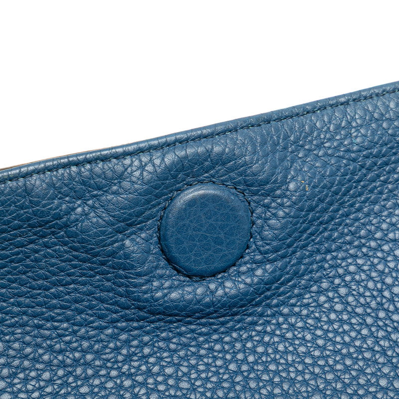グッチ インターロッキングG 斜め掛け ショルダーバッグ 322056 ブルー レザー レディース GUCCI 【中古】