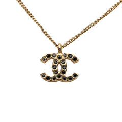 シャネル ココマーク ネックレス 01A ゴールド ブラック メッキ レディース CHANEL 【中古】