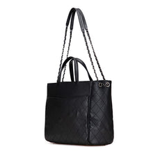 シャネル ココマーク ハンドバッグ チェーン ショルダーバッグ ブラック キャビアスキン レディース CHANEL 【中古】