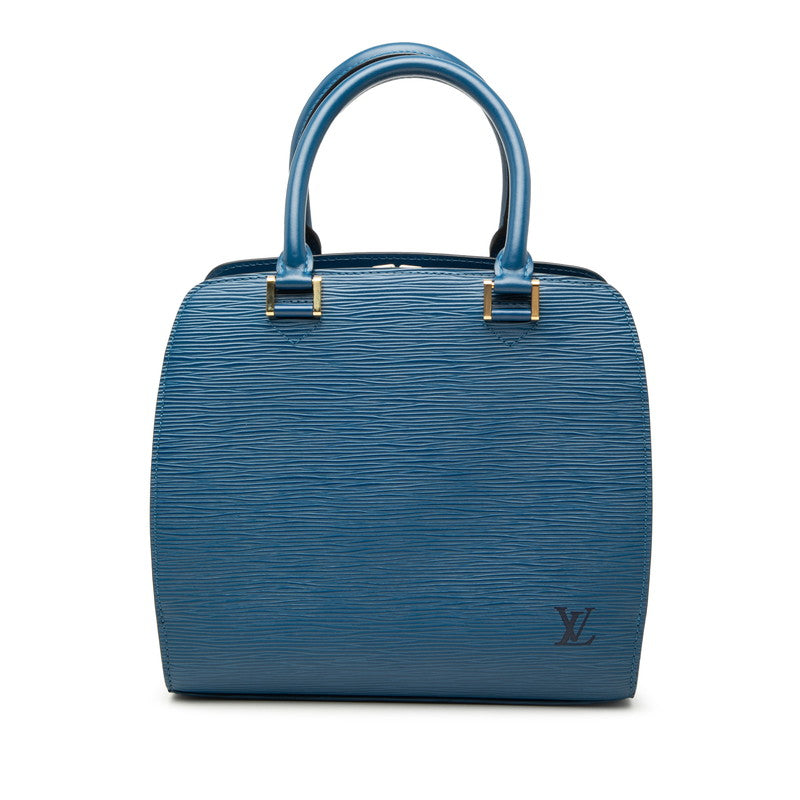 ルイ ヴィトン エピ ポンヌフ ハンドバッグ M52055 トレドブルー レザー レディース LOUIS VUITTON 【中古】
