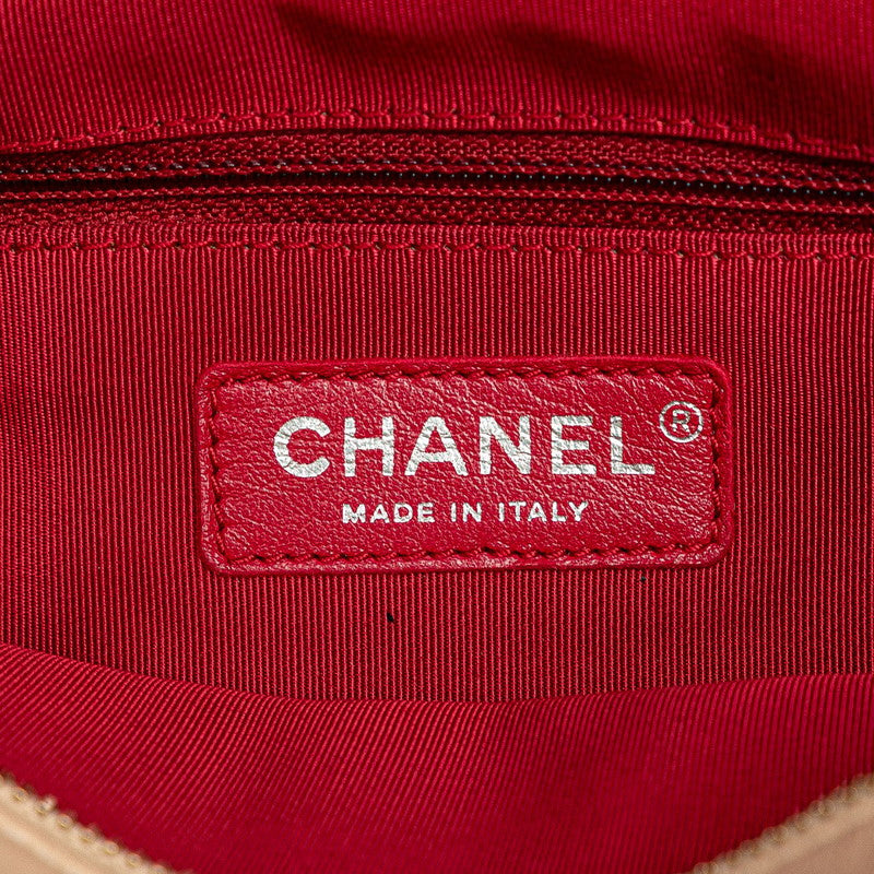 シャネル ガブリエル ココマーク ハンドバッグ ショルダーバッグ 2WAY ベージュ ブラック ラムスキン レディース CHANEL 【中古】