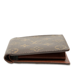 ルイ ヴィトン モノグラム ポルトフォイユ マルコ 二つ折り財布 M61675 ブラウン PVC レザー レディース LOUIS VUITTON 【中古】