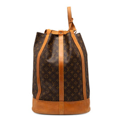 ルイ ヴィトン モノグラム ランドネGM ショルダーバッグ M42244 ブラウン PVC レザー レディース LOUIS VUITTON 【中古】