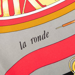 エルメス カレ90 la ronde des heures 時ノ輪舞 スカーフ 大判 マルチカラー シルク レディース HERMES 【中古】