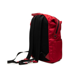 フェンディ ボキャブラリー HOPE ホープ リュックサック バックパック 7VZ035 レッド ナイロン レザー レディース FENDI 中古