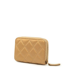 シャネル マトラッセ ココマーク コインケース 小銭入れ ゴールド ラムスキン レディース CHANEL 中古