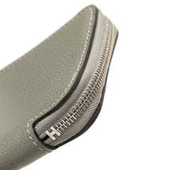 エルメス アザップ シルクイン コンパクト コインケース グリメイヤー グレー系 エバーカラー レディース HERMES 【中古】